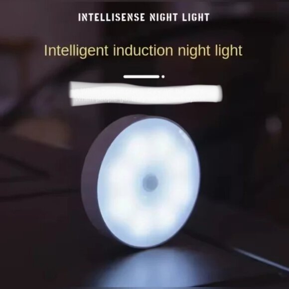 New 2-Pack Motion Sensor Night Light Wireless LED Detector Lamp Cold White Light - Picture 10 of 16